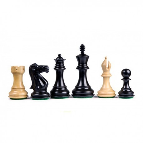 Piezas de ajedrez Stallion Staunton Negro