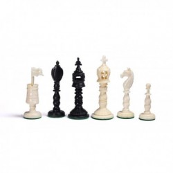Piezas de ajedrez Euroburmese de hueso