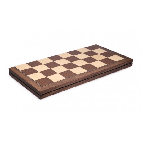 Folding walnut chess board (boxes 55 mm)
