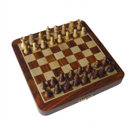 Palisander Foldable Magnetic Chess 17cm