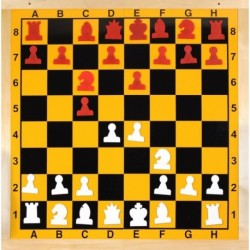 Tablero de ajedrez mural magnético plegable