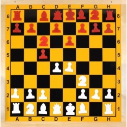 Folding magnetic wall chessboard