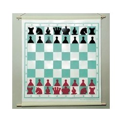 Rollable folding magnetic wall chessboard