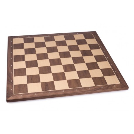 Walnut Chess Board No. 5 with letters and figures