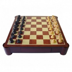 Red Rosewood and White Palisander Chess Game