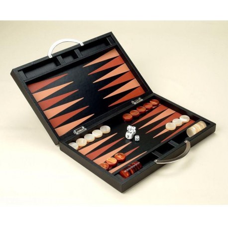 Leather Backgammon - Deluxe Set