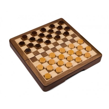 Wooden Checkers - Magnetic.
