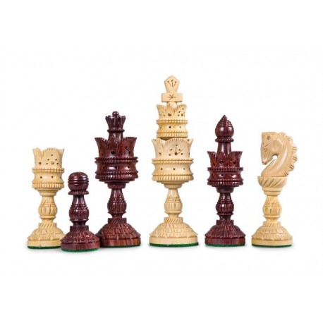 Palisandro Lotus Chess Pieces