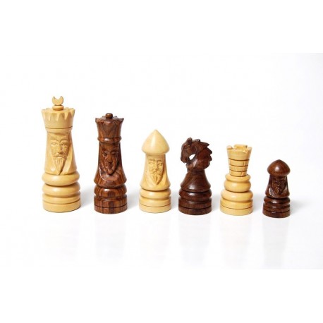 Medieval Artistic Chess Pieces - Palisandro